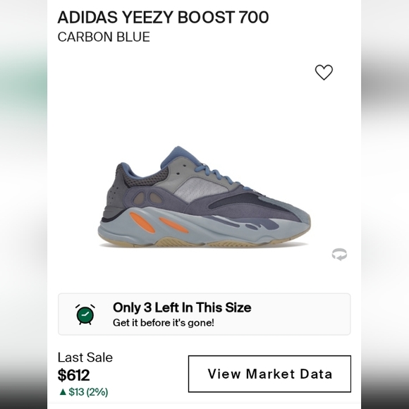 Yeezy 700 carbon blue 2019 - Picture 4 of 15